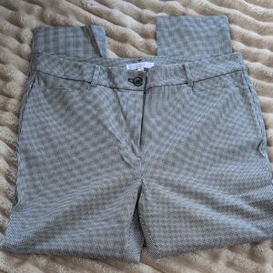 LOFT Sutton Skinny Pants in‎ Houndstooth, Size 14
